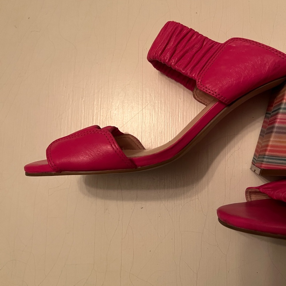 Anthropologie Capelli Rossi Striped Heels size 40 - Picture 5 of 12